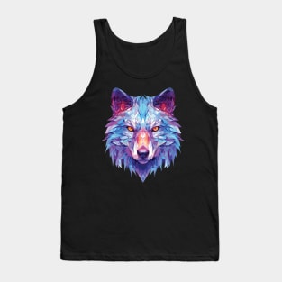 Holographic Wolf - modern gift design Tank Top